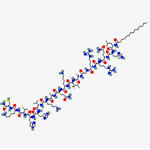 Chemical structure of PKCθ pseudosubstrate peptide inhibitor,myristoylated TFA