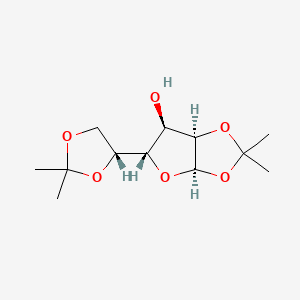 Chemical structure of 1,2,5,6-Di-O-isopropylidene-alpha-D-allofuranose