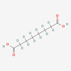 Chemical structure of Suberic acid-d12
