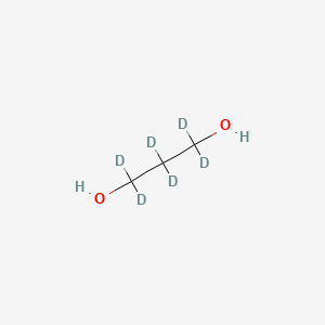 Chemical structure of 1,3-Propanediol-d6
