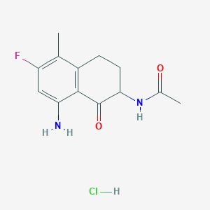 Chemical structure of Exatecan Intermediate 2 hydrochloride