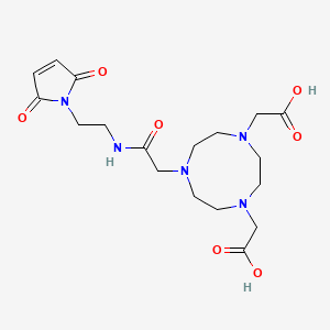 Chemical structure of Maleimide-NOTA