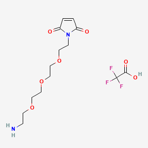 Chemical structure of Mal-PEG3-NH2 TFA