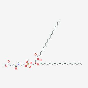 Chemical structure of DSPE-succinic acid