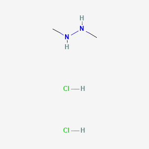 Chemical structure of 1,2-Dimethylhydrazine dihydrochloride