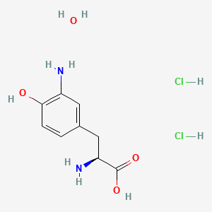 Chemical structure of H-Tyr(3-NH2)-OH dihydrochloride hydrate