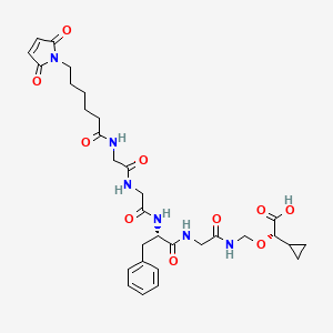 Chemical structure of MC-GGFG-NH-CH2-O-CH2-(s-cyclopropane)-COOH