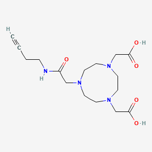 Chemical structure of NO2A-Butyne