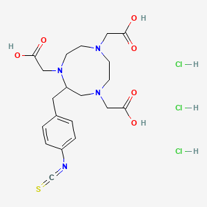 Chemical structure of p-SCN-Bn-NOTA trihydrochloride