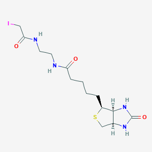Chemical structure of N-(Biotinoyl)-N''-(iodoacetyl)ethylenediamine
