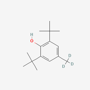 Chemical structure of Butylated hydroxytoluene-d3