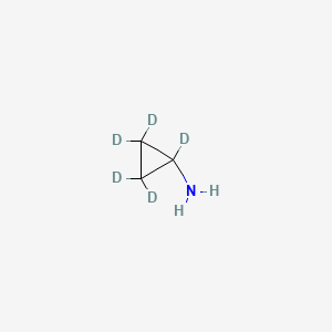 Chemical structure of Cyclopropylamine-d5