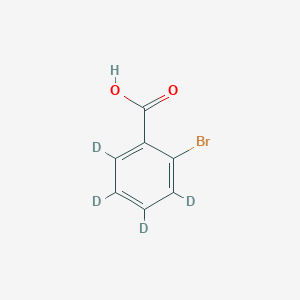 Chemical structure of 2-Bromobenzoic acid-d4