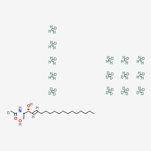 Chemical structure of C16-Ceramide-d31