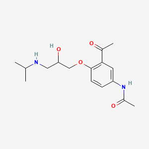Chemical structure of Diacetolol