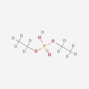 Chemical structure of Diethyl-D10 phosphate
