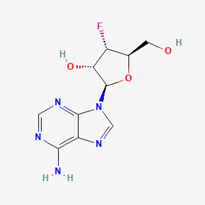 Chemical structure of 3'-Deoxy-3'-fluoroadenosine