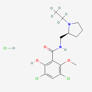 Chemical structure of Raclopride-d5 hydrochloride