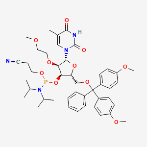 Chemical structure of 2'-O-MOE-5MeU-3'-phosphoramidite