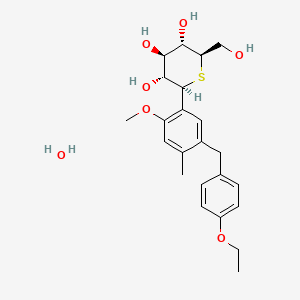 Chemical structure of Luseogliflozin hydrate