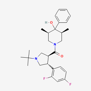 Chemical structure of PF-00446687 free base