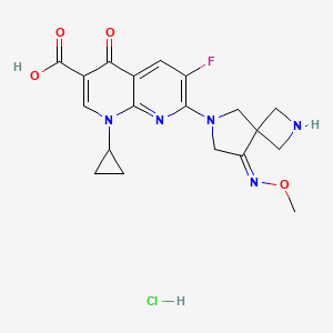 Chemical structure of Zabofloxacin hydrochloride