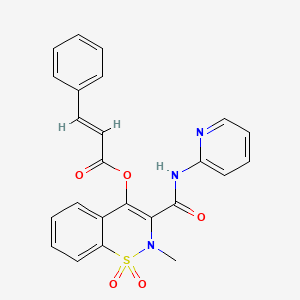 Chemical structure of Piroxicam cinnamate