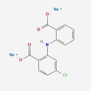 Chemical structure of Lobenzarit Sodium
