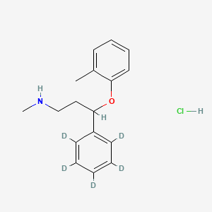 Chemical structure of rac Atomoxetine-d5 Hydrochloride