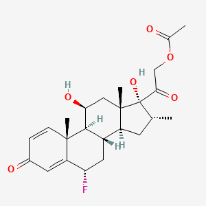 Chemical structure of Paramethasone Acetate