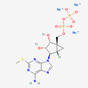 Chemical structure of MRS2365 trisodium