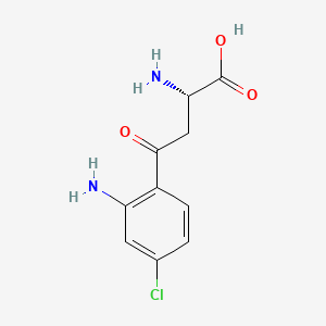 Chemical structure of 4-Chlorokynurenine
