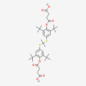 Chemical structure of Probucol disuccinate