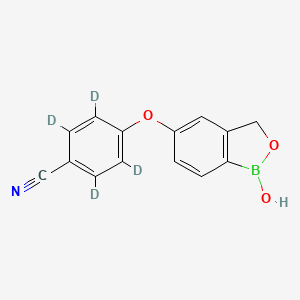 Chemical structure of Crisaborole-d4