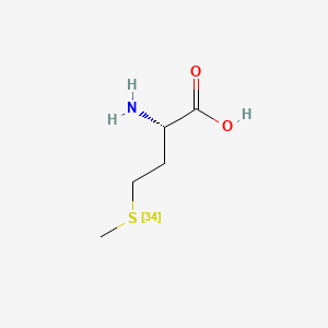 Chemical structure of L-Methionine-34S