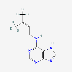 Chemical structure of N6-Isopentenyladenine-D6