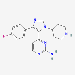 Chemical structure of SB 220025