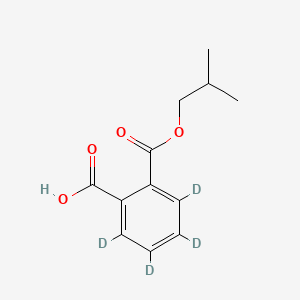 Chemical structure of Monoisobutyl Phthalate-d4