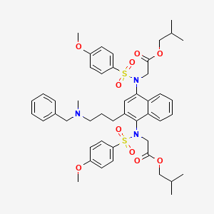Chemical structure of FITC-Lithocholic acid 3-sulfate