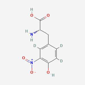 Chemical structure of 3-Nitro-L-tyrosine-d3