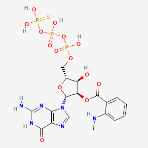 Chemical structure of Mant-GTPγS