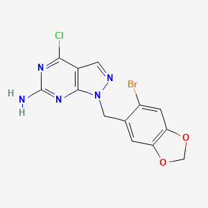 Chemical structure of DN401