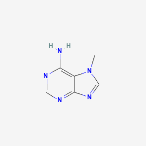 Chemical structure of 7-Methyladenine