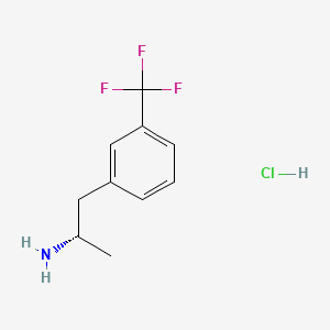 Chemical structure of (+)-Norfenfluramine hydrochloride
