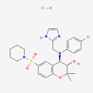 Chemical structure of BMS-199264 hydrochloride