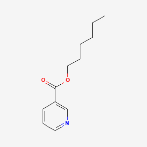 Chemical structure of Hexyl nicotinate