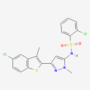 Chemical structure of ML-60218