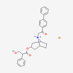 Chemical structure of Fentonium bromide