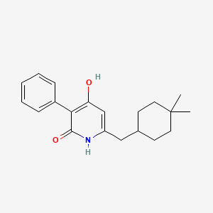 Chemical structure of NITD-916