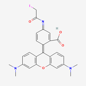 Chemical structure of Tetramethylrhodamine-5-iodoacetamide